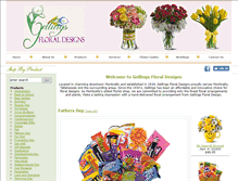 Tablet Screenshot of gellingsfloraldesign.com